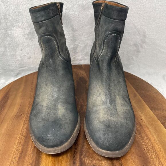 Donald J Pliner Boots Womens 8 M Black Western Couture Darua Rugged Burnished - Picture 4 of 16